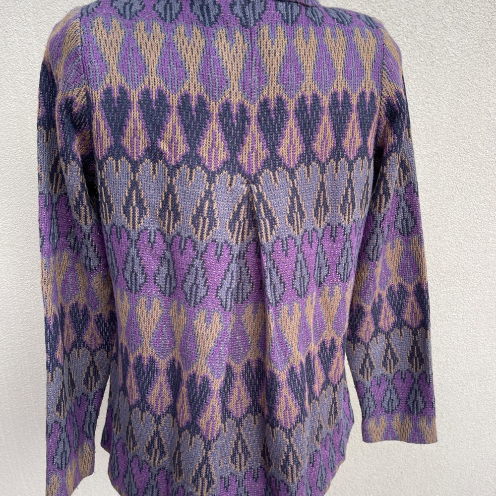 Exclusively Mistook Multi-Colored Full Zip Cardig… - image 7